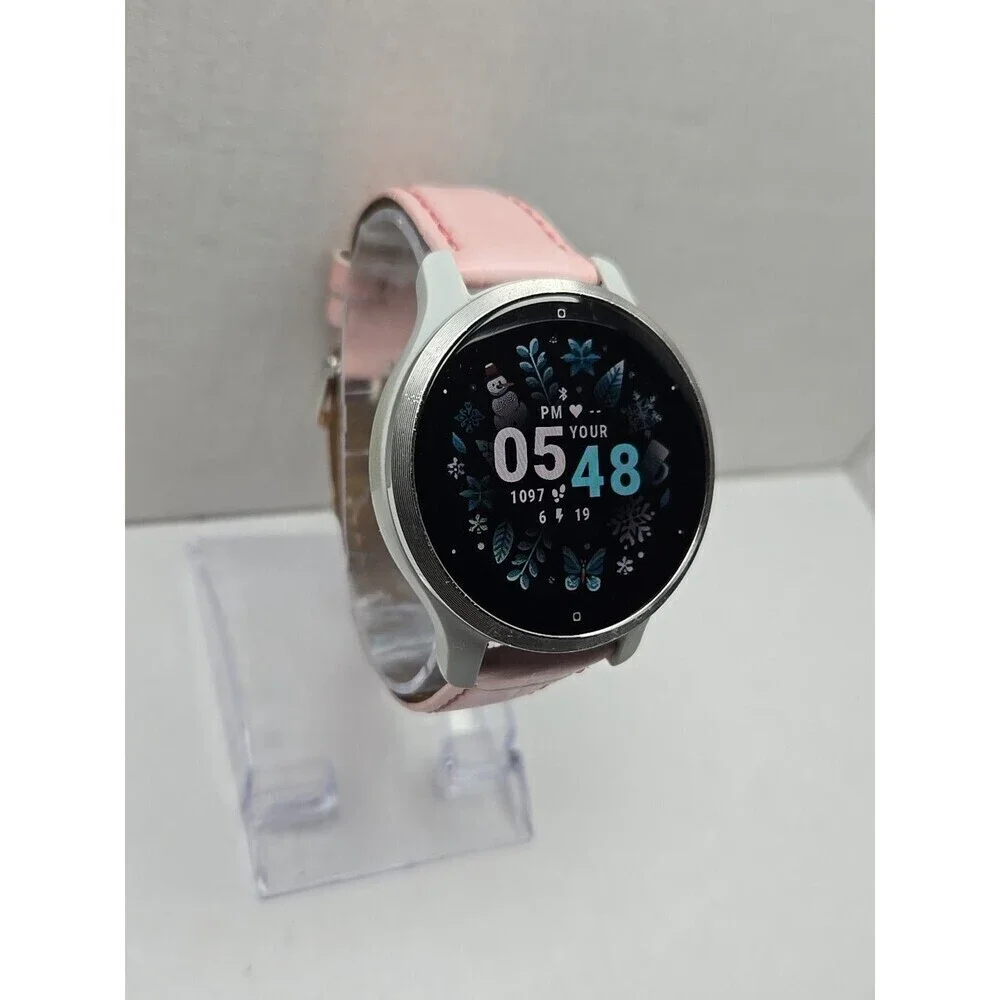 Garmin Venu 2S Smartwatch 40mm GPS Music Multi GNSS AMOLED Silver W/ Charger
